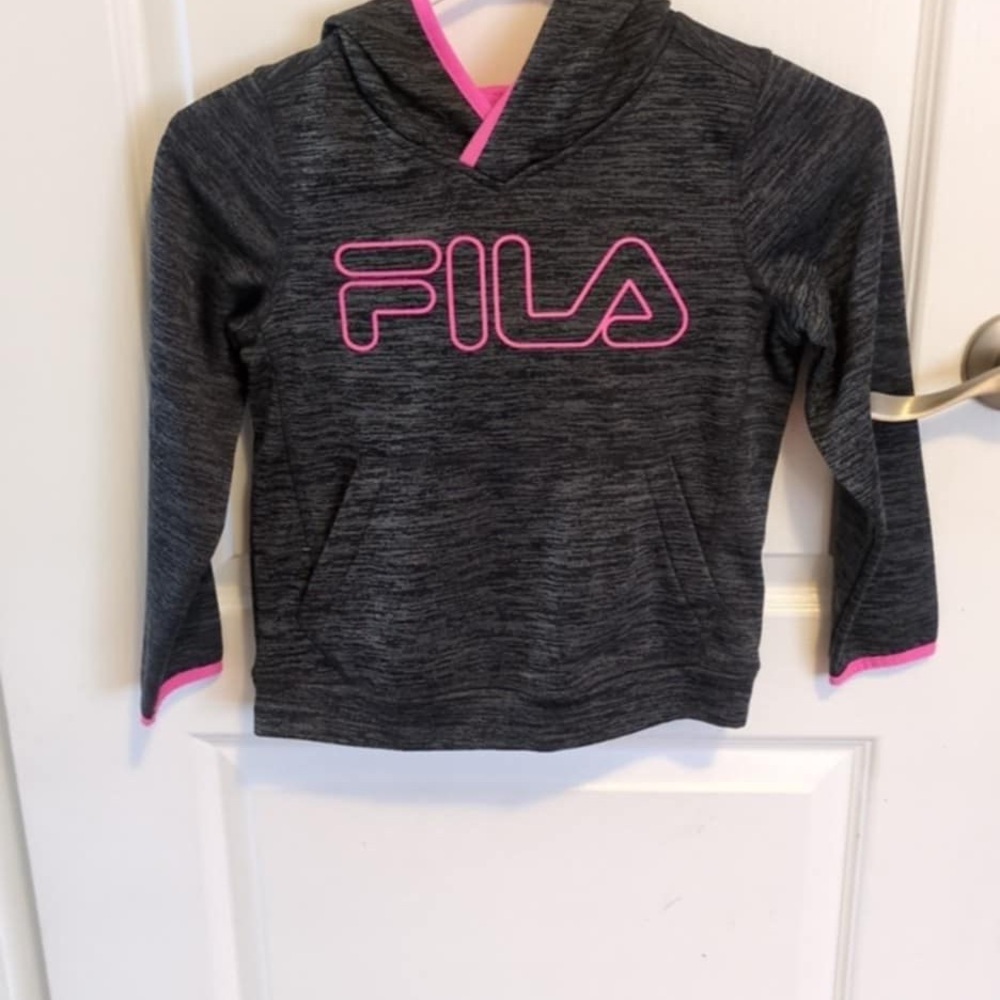 Fila Kids‎ Gray and Pink Hoodie